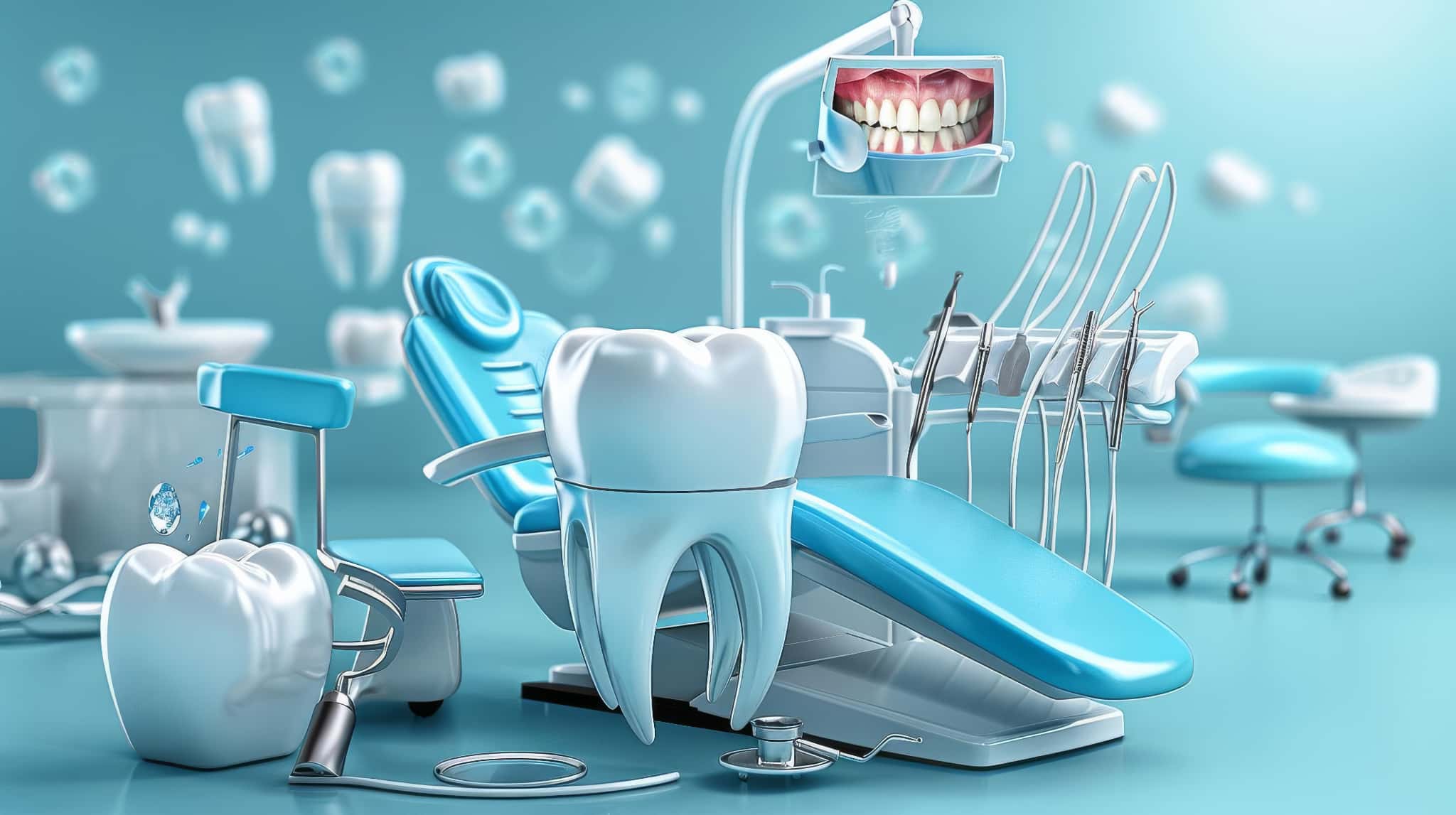 セラミック治療後にしみるときに歯科医院で治療してもらうイメージ